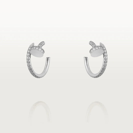 [⭐Veyra]JUSTE EARRINGS 12.75MM SILVER DIAMOND
