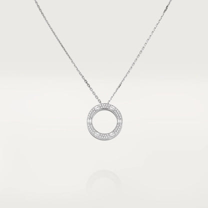 [⭐Veyra]LOVE NECKLACE ADJUSTABLE SILVER