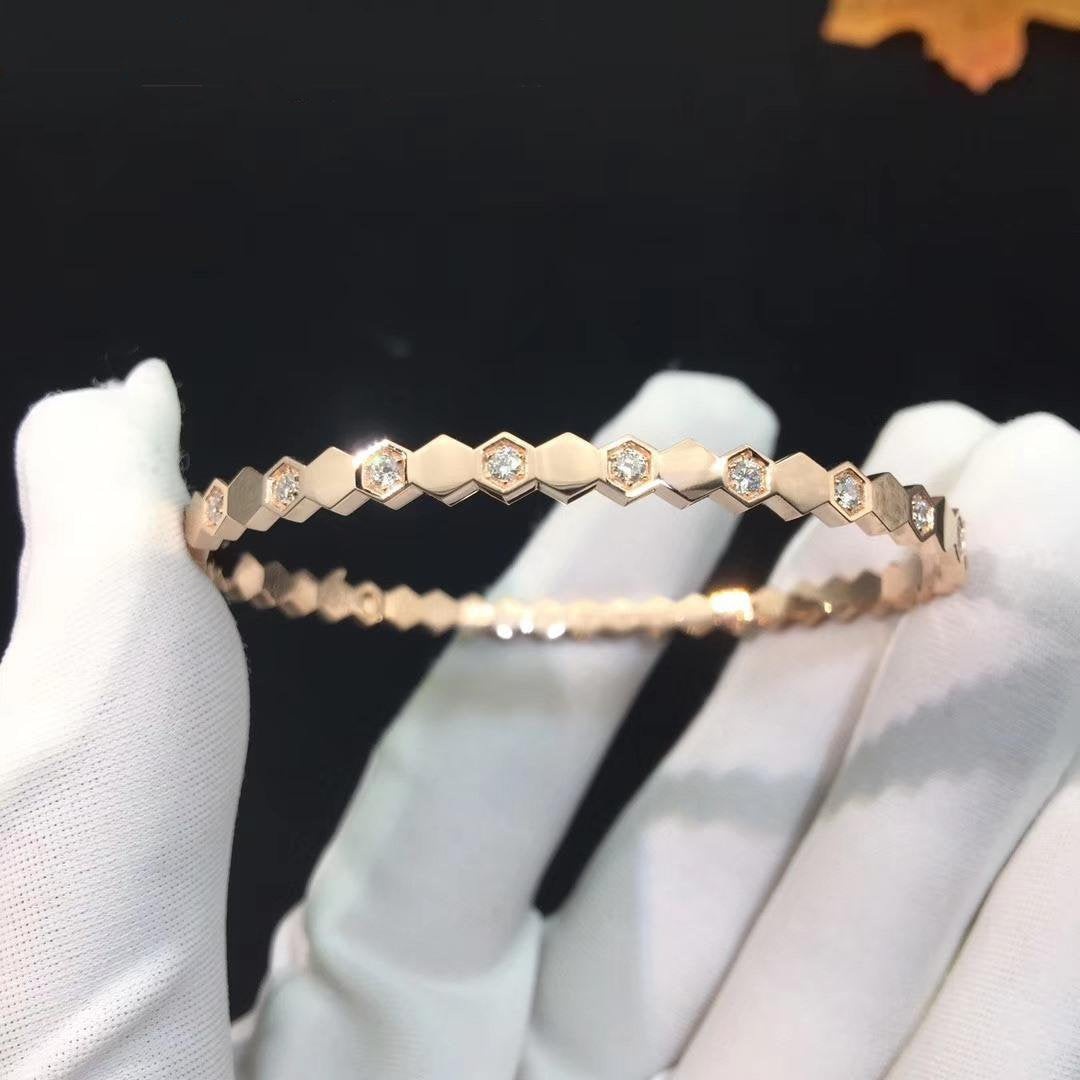 [⭐Veyra]BEE LOVE SILVER DIAMOND BRACELET