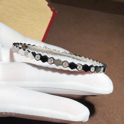 [⭐Veyra]BEE LOVE SILVER DIAMOND BRACELET