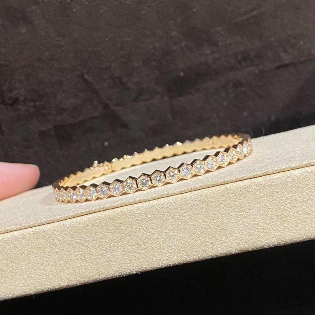 [⭐Veyra]BEE LOVE GOLD BRACELET FULL DIAMOND