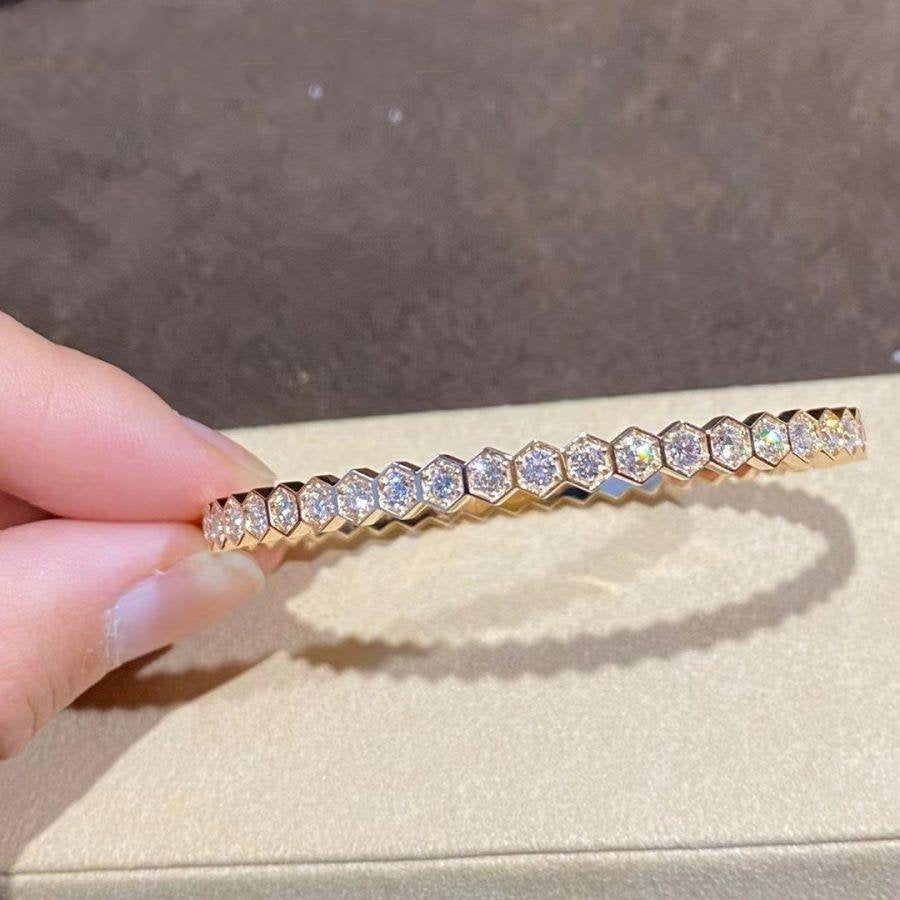[⭐Veyra]BEE LOVE GOLD BRACELET FULL DIAMOND