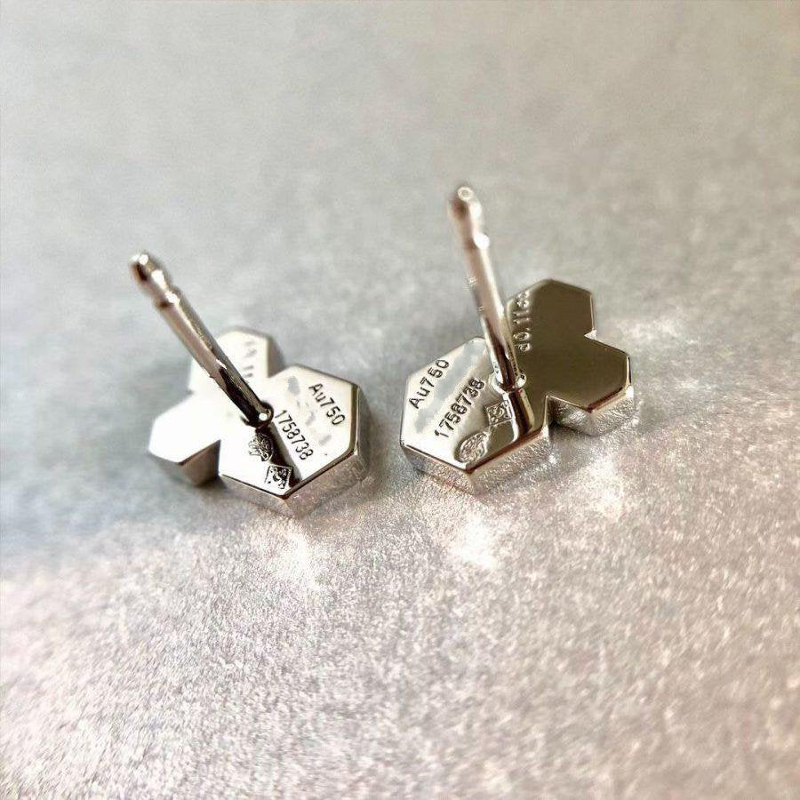 [⭐Veyra]BEE LOVE SILVER DIAMOND EARRINGS
