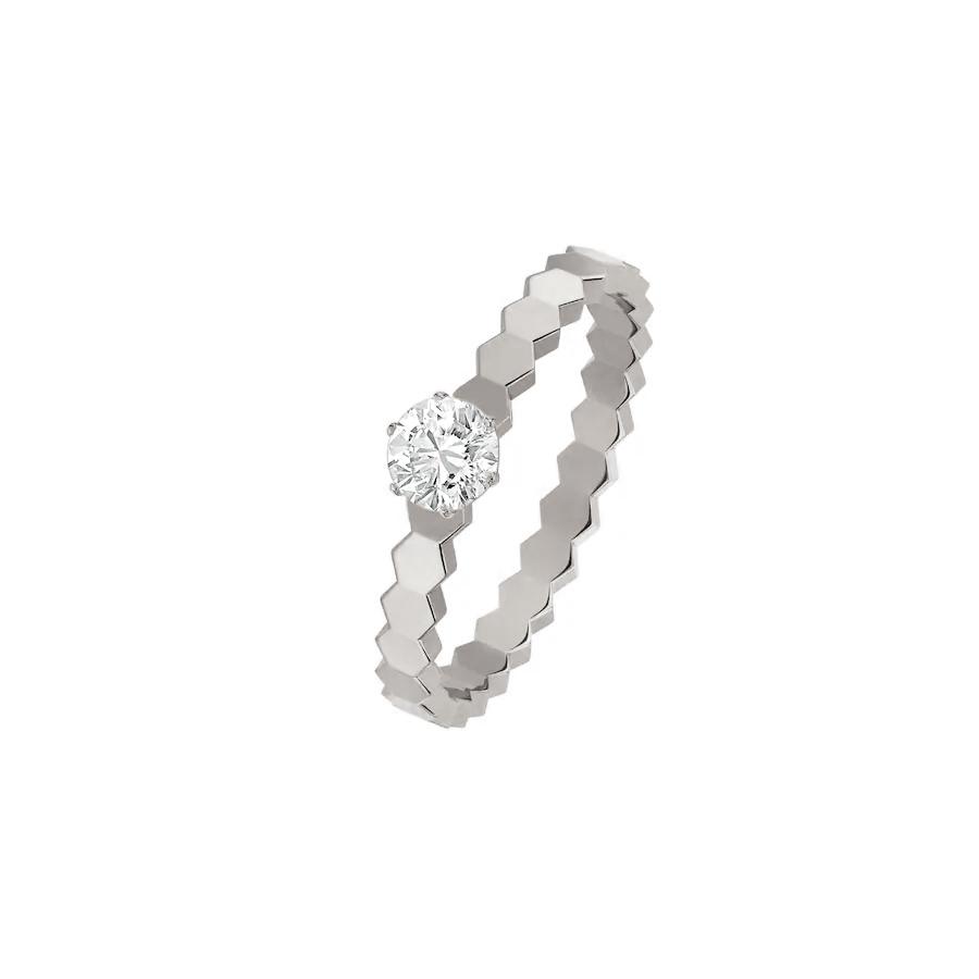[⭐Veyra]BEE LOVE RING SILVER 1 DIAMOND