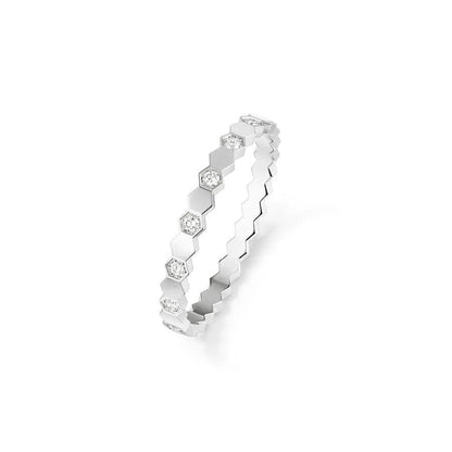 [⭐Veyra]BEE LOVE RING SILVER DIAMOND