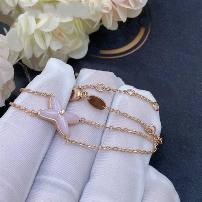 [⭐Veyra]JEUX BRACELET PINK MOP PINK GOLD 1 DIAMOND