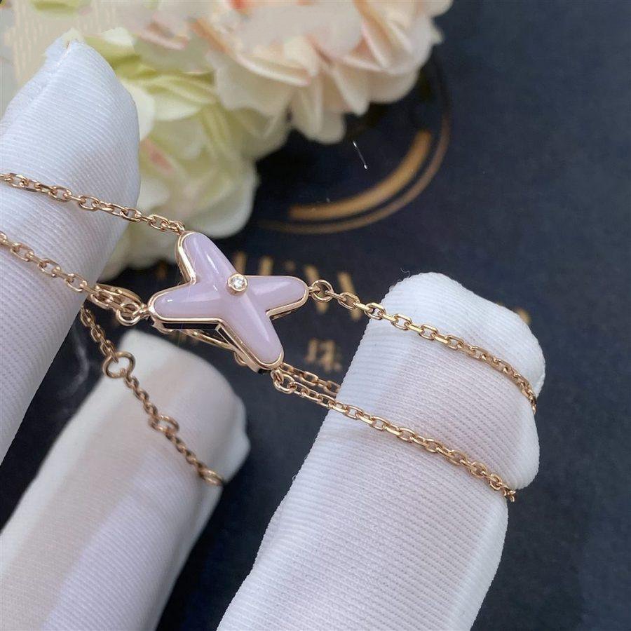[⭐Veyra]JEUX BRACELET PINK MOP PINK GOLD 1 DIAMOND