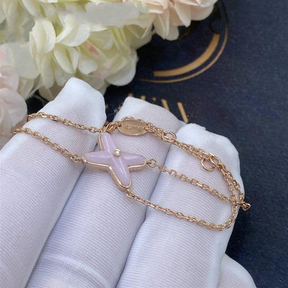 [⭐Veyra]JEUX BRACELET PINK MOP PINK GOLD 1 DIAMOND