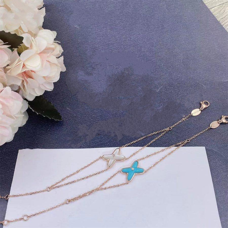 [⭐Veyra]JEUX BRACELET TURQUOISE PINK GOLD 1 DIAMOND
