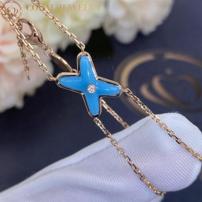 [⭐Veyra]JEUX BRACELET TURQUOISE PINK GOLD 1 DIAMOND