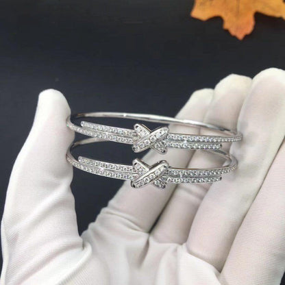 [⭐Veyra]JEUX DE BRACELET DIAMONDS SILVER