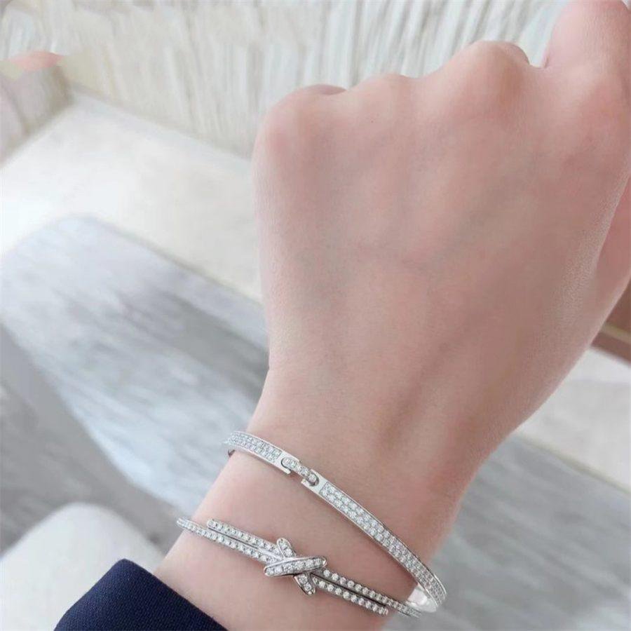 [⭐Veyra]JEUX DE BRACELET DIAMONDS SILVER