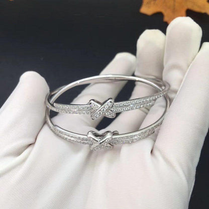 [⭐Veyra]JEUX DE BRACELET DIAMONDS SILVER