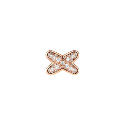 [⭐Veyra]JEUX DE PINK GOLD DIAMOND EARRINGS