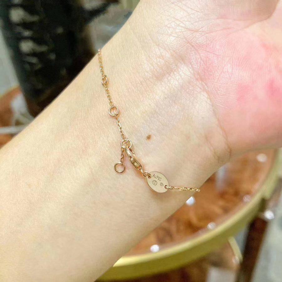 [⭐Veyra]JEUX DE BRACELET MOP PINK GOLD DIAMONDS