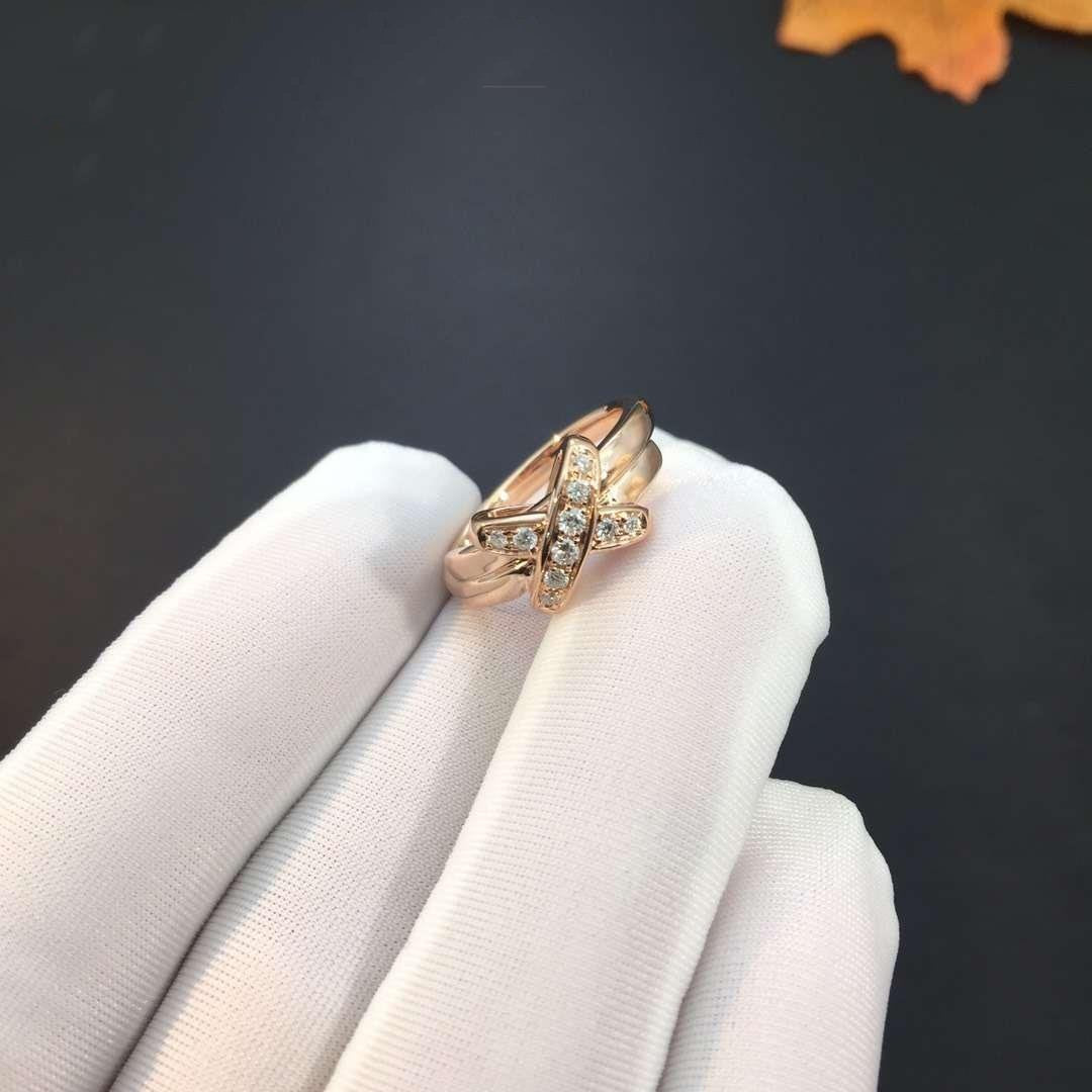 [⭐Veyra]JEUX DE PINK GOLD DIAMOND RING