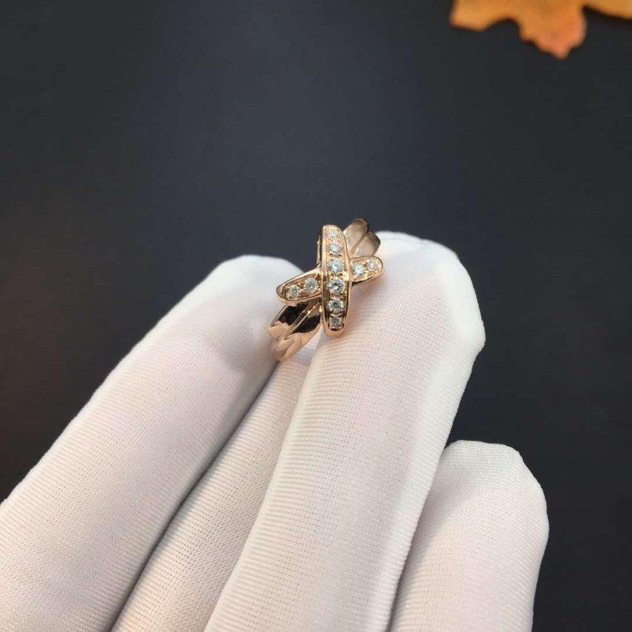 [⭐Veyra]JEUX DE PINK GOLD DIAMOND RING
