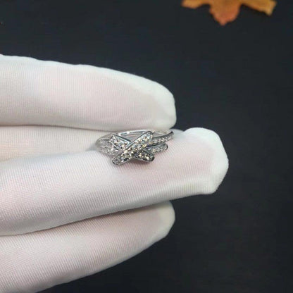 [⭐Veyra]JEUX DE SILVER DIAMOND RING