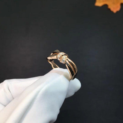[⭐Veyra]LIENS RING PINK GOLD DIAMOND