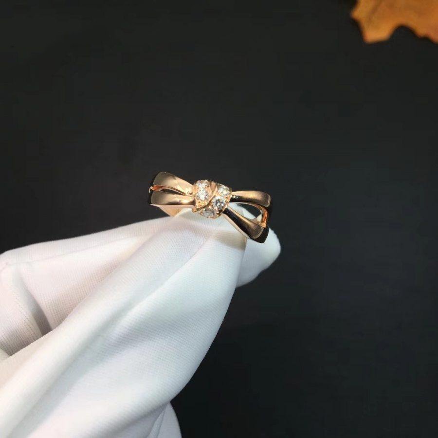 [⭐Veyra]LIENS RING PINK GOLD DIAMOND