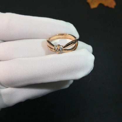 [⭐Veyra]LIENS RING PINK GOLD DIAMOND