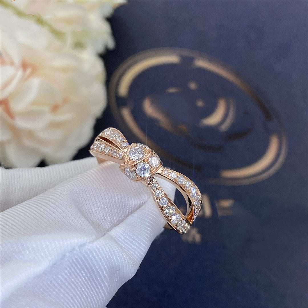 [⭐Veyra]LIENS PINK GOLD DIAMOND RING