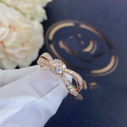 [⭐Veyra]LIENS PINK GOLD DIAMOND RING