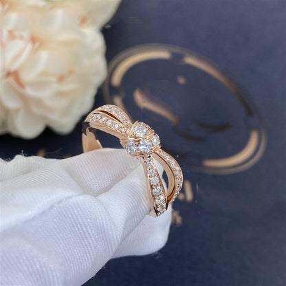 [⭐Veyra]LIENS PINK GOLD DIAMOND RING