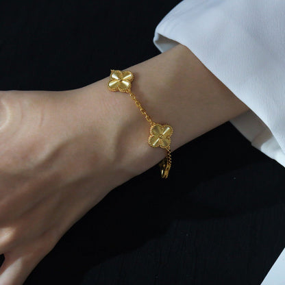 [⭐Veyra] CLOVER 5 MOTIF LASER BRACELET COLLECTION