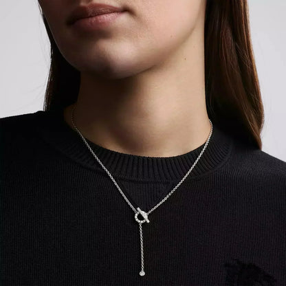 [⭐Veyra]FINESSE SILVER DIAMOND NECKLACE