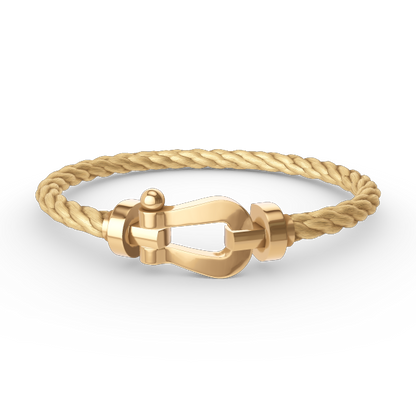 [⭐Veyra]FORCE LARGE HORSESHOE NO DIAMOND BRACELET GOLD