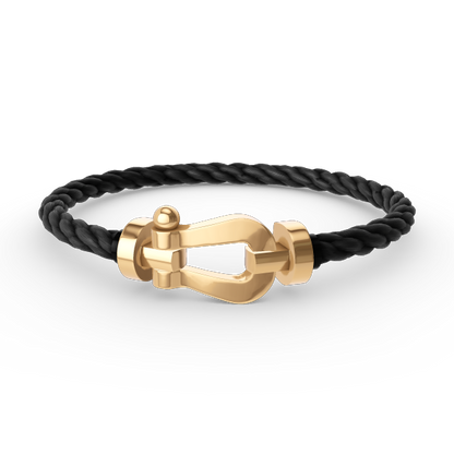 [⭐Veyra]FORCE LARGE HORSESHOE NO DIAMOND BRACELET GOLD