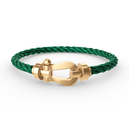 [⭐Veyra]FORCE LARGE HORSESHOE NO DIAMOND BRACELET GOLD