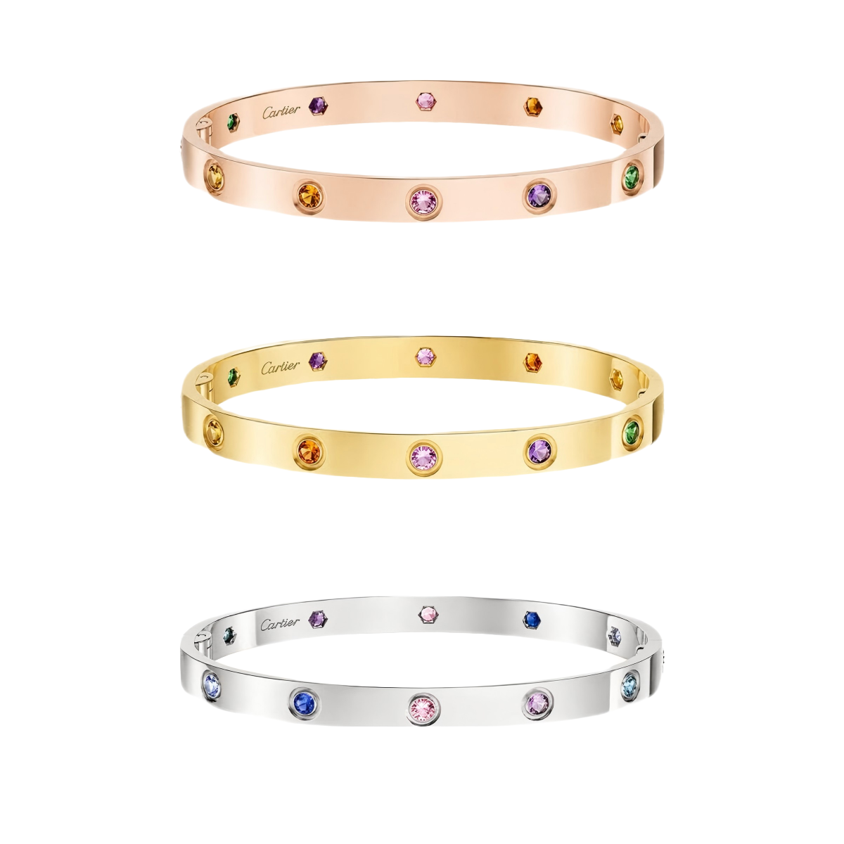[⭐Veyra] 2026 RAINBOW LOVE BRACELET 6.1MM  10 DIAMONDS