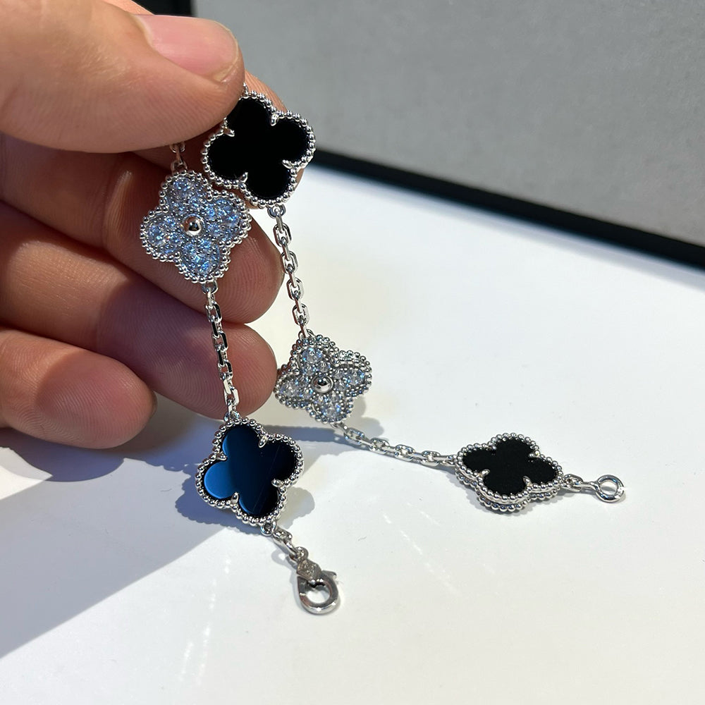 [⭐Veyra] CLOVER 5 MOTIF ONYXS BRACELET COLLECTION
