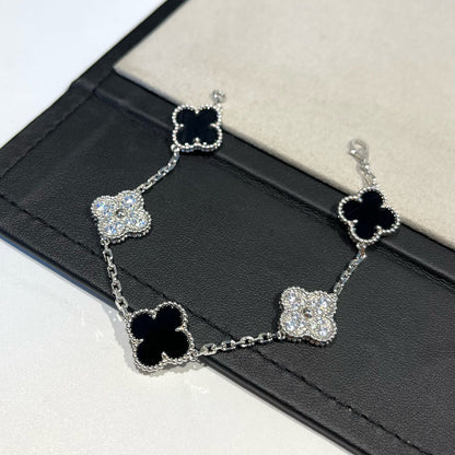 [⭐Veyra] CLOVER 5 MOTIF ONYXS BRACELET COLLECTION