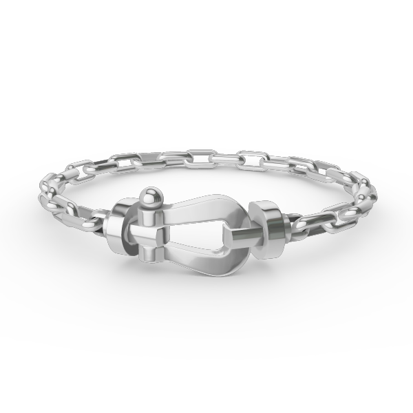 [⭐Veyra]FORCE LARGE HORSESHOE CLASP  METAL BRACELET