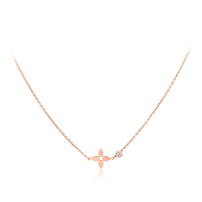 [⭐Veyra]BLOSSOM PENDANT PINK GOLD AND DIAMOND