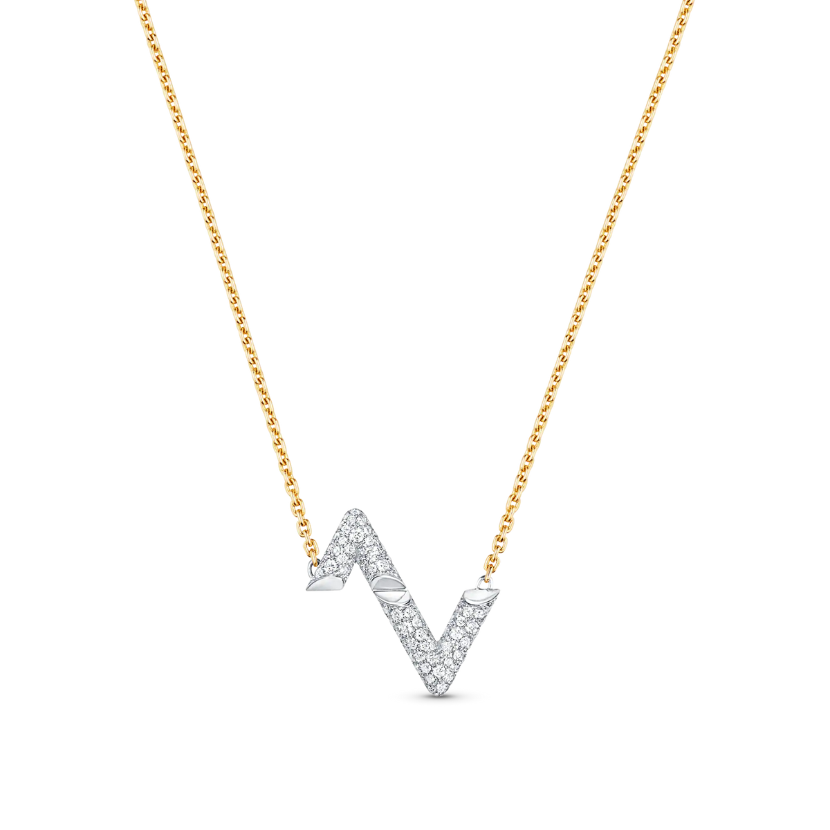 [⭐Veyra]VOLT SILVER DIAMOND PEDANT NECKLACE