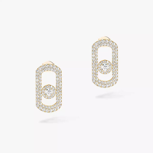 [⭐Veyra]So Move Pave_-Set Diamond Earrings in Silver