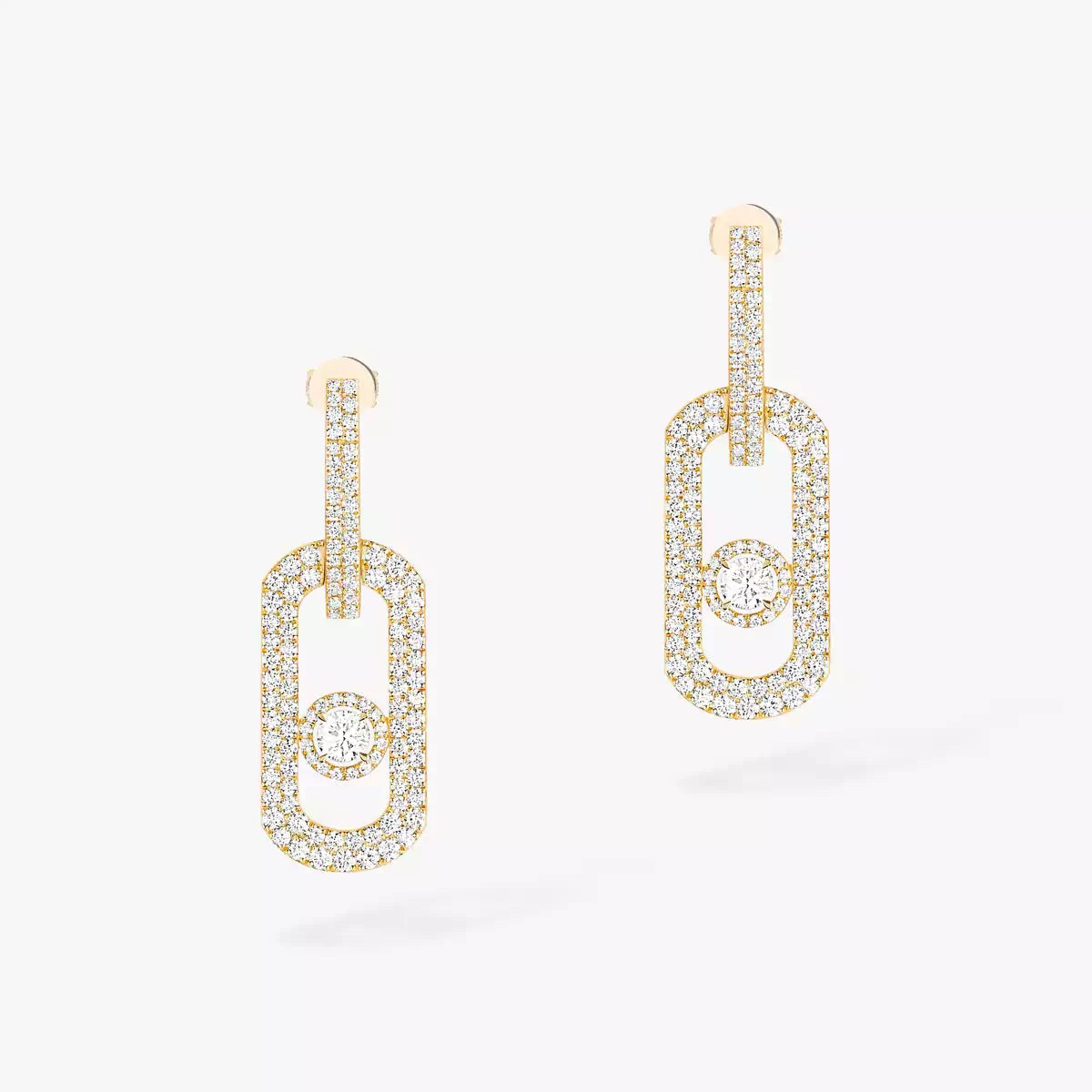 [⭐Veyra]So Move XL Pave_-Set Diamond Pendant Earrings