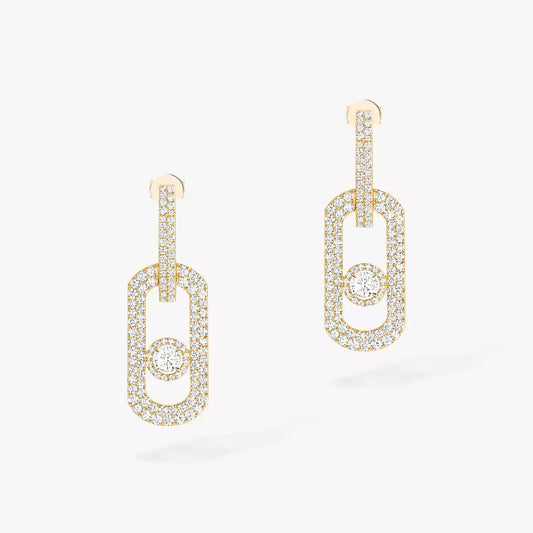 [⭐Veyra]So Move XL Pave_-Set Diamond Pendant Earrings