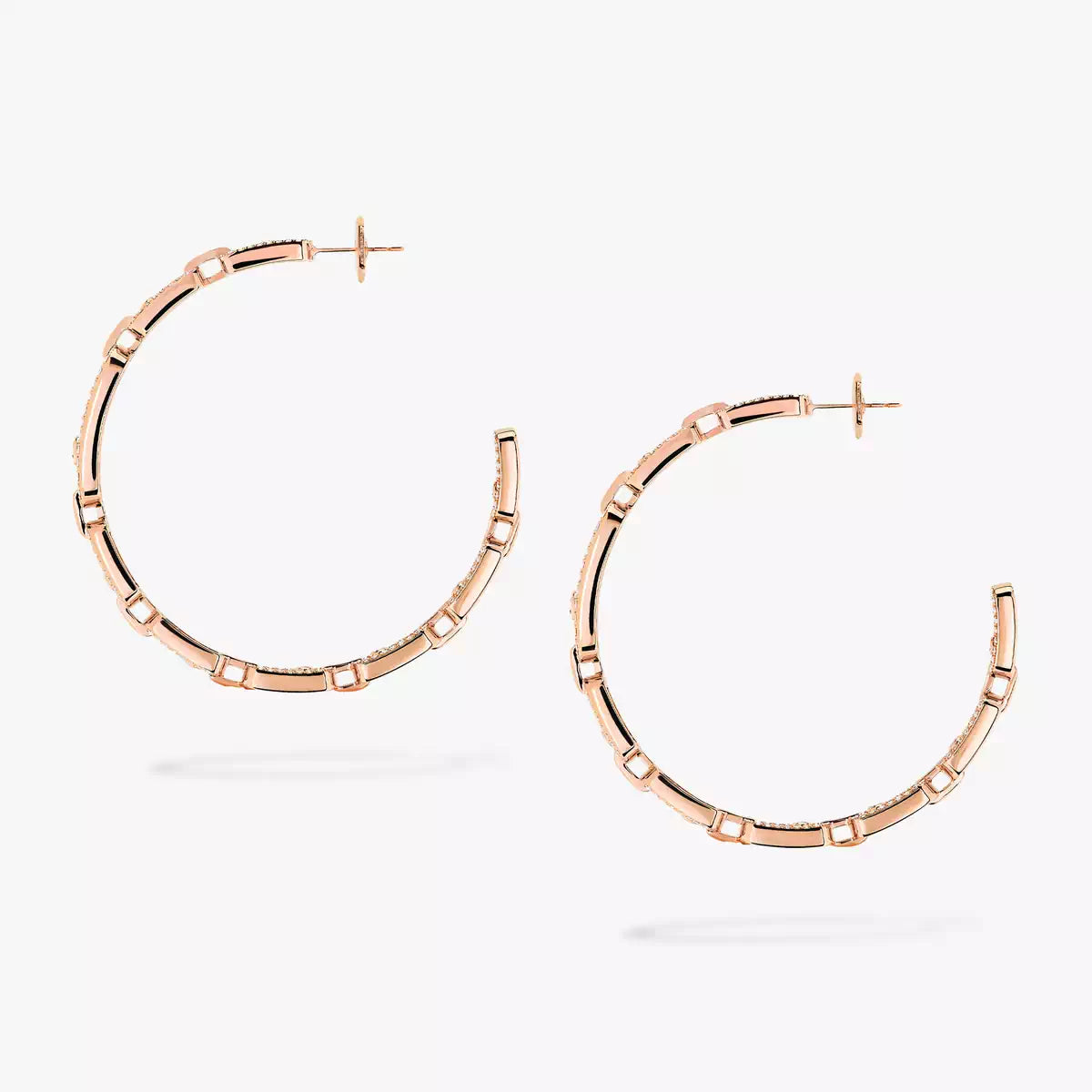 [[⭐Veyra]Move Link Diamond Hoop Earrings