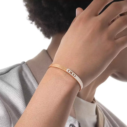 [⭐Veyra]Move Noa Ciselé half pavé bangle
