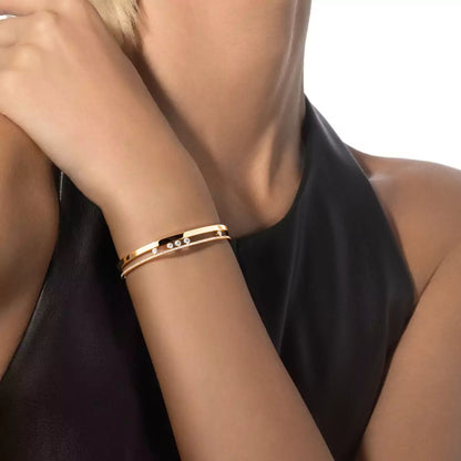 [⭐Veyra]Move Romane Diamond Bangle Bracelet