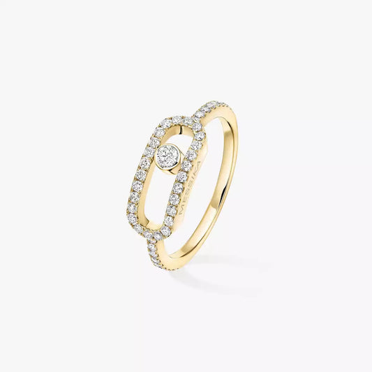 [⭐Veyra]Move Uno Diamond Ring in Gold