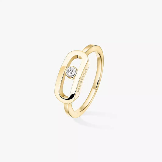 [⭐Veyra]Move Uno Diamond Ring in Gold