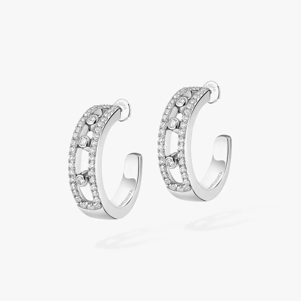 [⭐Veyra]Diamond Pave_ Hoop Earrings Move
