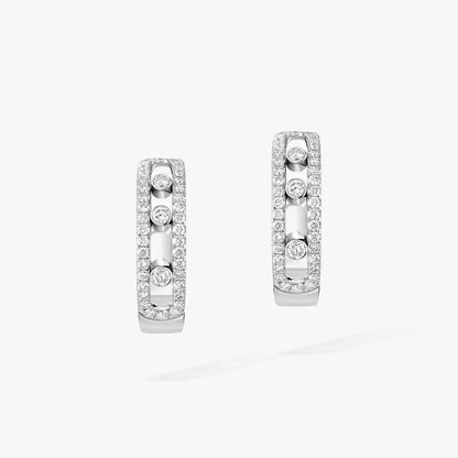 [⭐Veyra]Diamond Pave_ Hoop Earrings Move