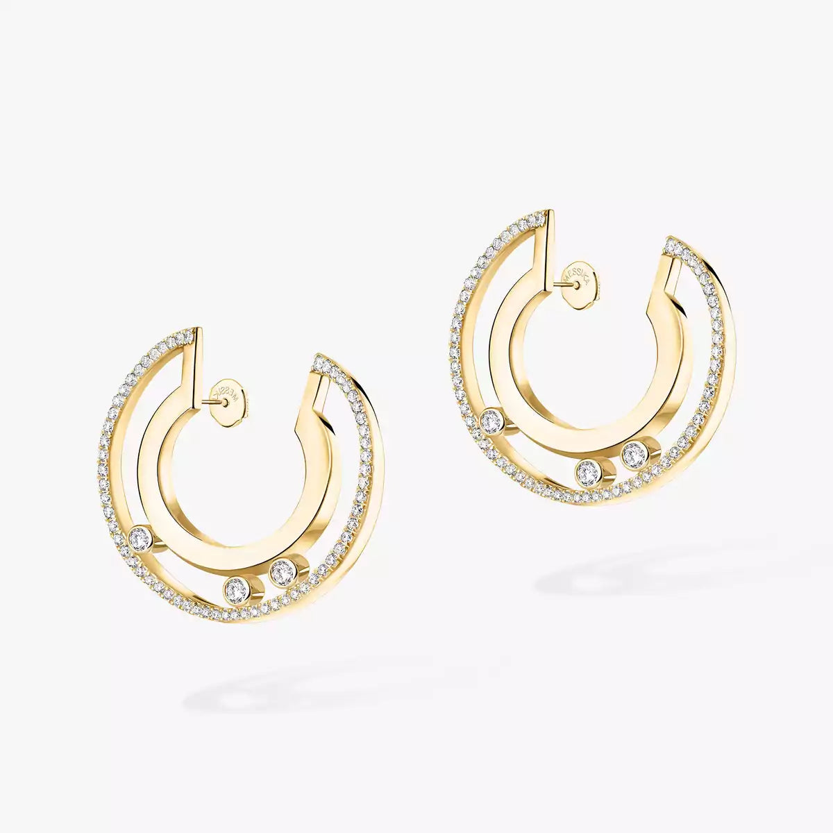 [⭐Veyra]Move Romane Small Diamond Hoop Earrings